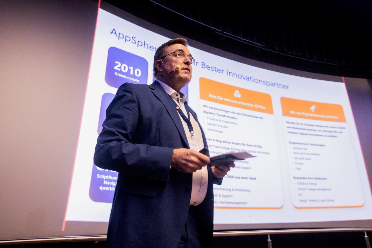 Frank Roth AppSphere Innovation Day 2025 in der Kulisse Ettlingen