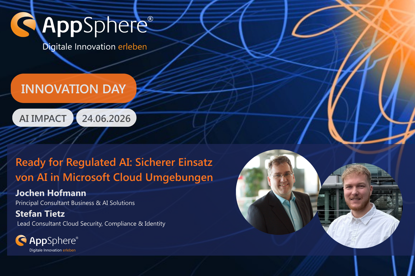"Sicherer Einsatz von AI in Microsoft Cloud Umgebungen" auf dem AppSphere Innovation Day 2026
