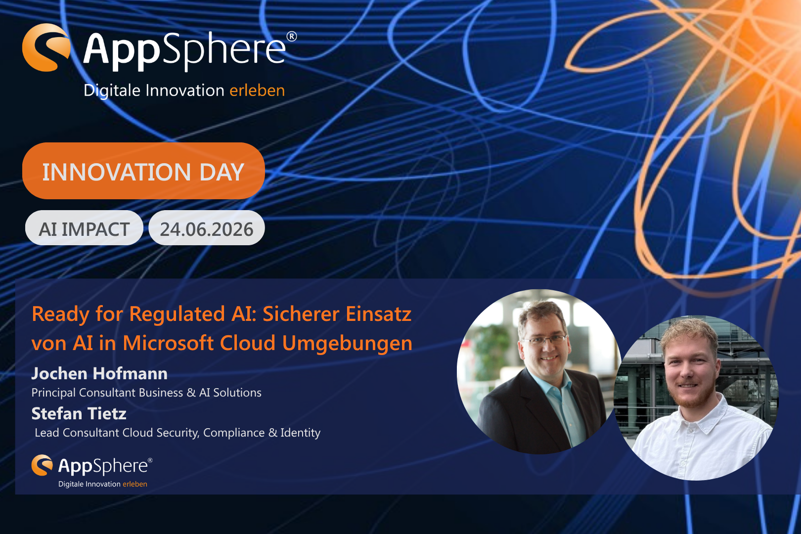 "Sicherer Einsatz von AI in Microsoft Cloud Umgebungen" auf dem AppSphere Innovation Day 2026