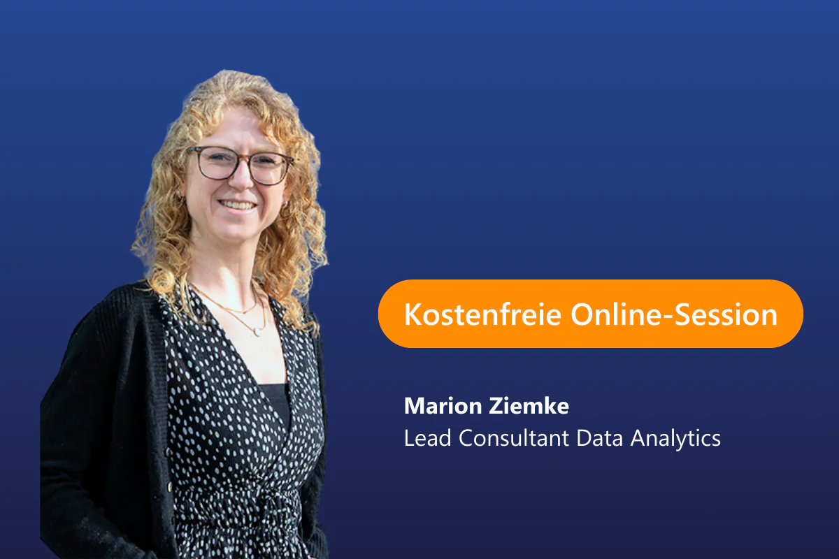 Online Session Datenbasierte Entscheidungen mit Power BI Referentin Marion Ziemke